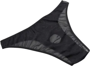 Men Sexy Low waist Briefs Pure One-piece Thong Ice Silk Seamles Underwear Soft Cotton Panties Bulge Pouch Underpants