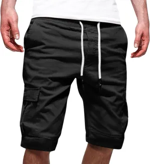 Mens 2024 Cargo Shorts Multi Pockets Combat Track Fashion Outdoor Hiking Bermuda Solid Hipster Street Versatile Casual Pants