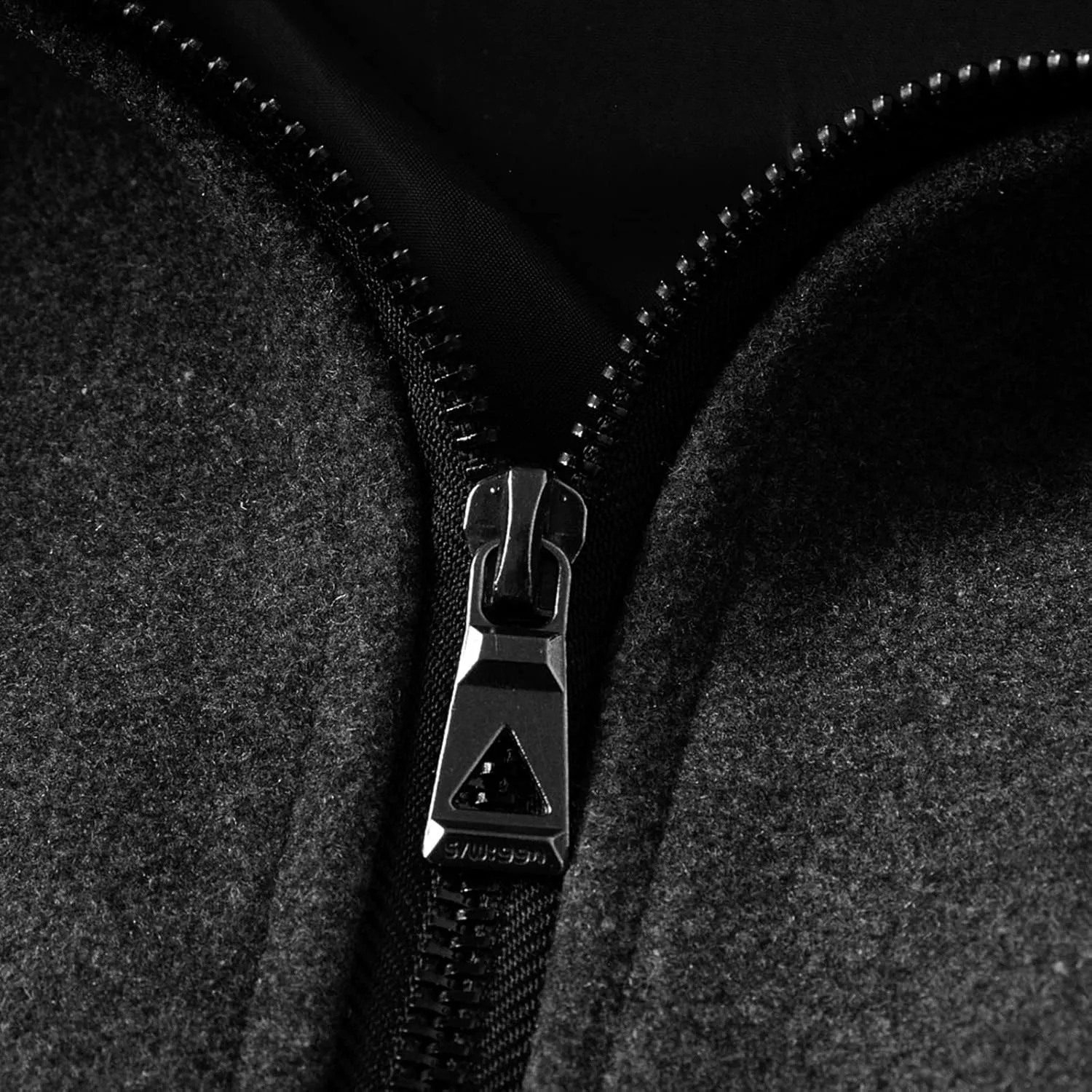 Men's Autumn and Winter Coats Double- Woolen Coat Thickened Mid-Length Woolen Zipper Trench Coats Anorak Windbreaker Men (Black, M)