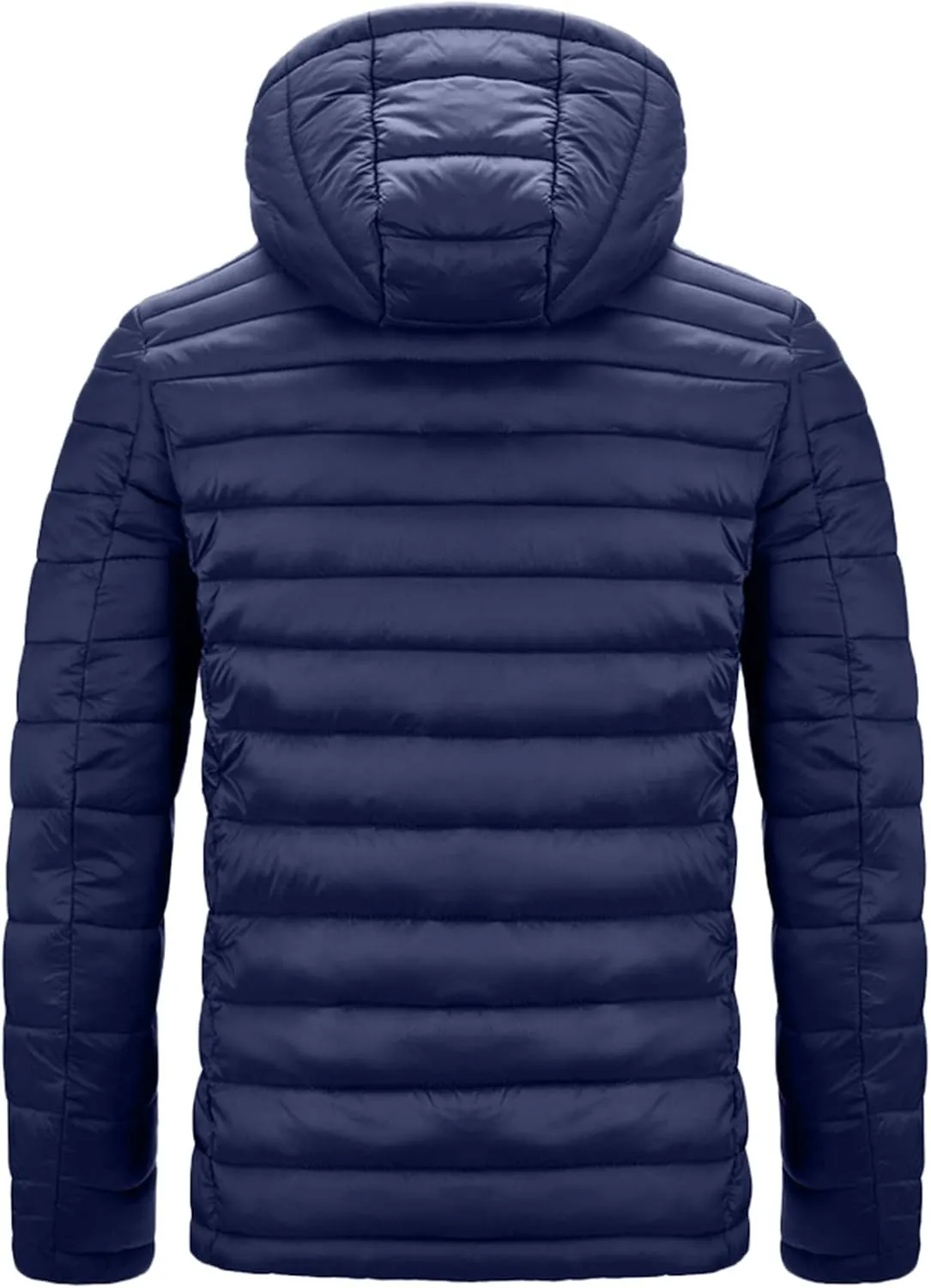 Men's Autumn And Winter Jacket Coats Leisure Plus Size Light Zip Pocket Cotton-padded Warm Soft Hooded Jacket Men Coats