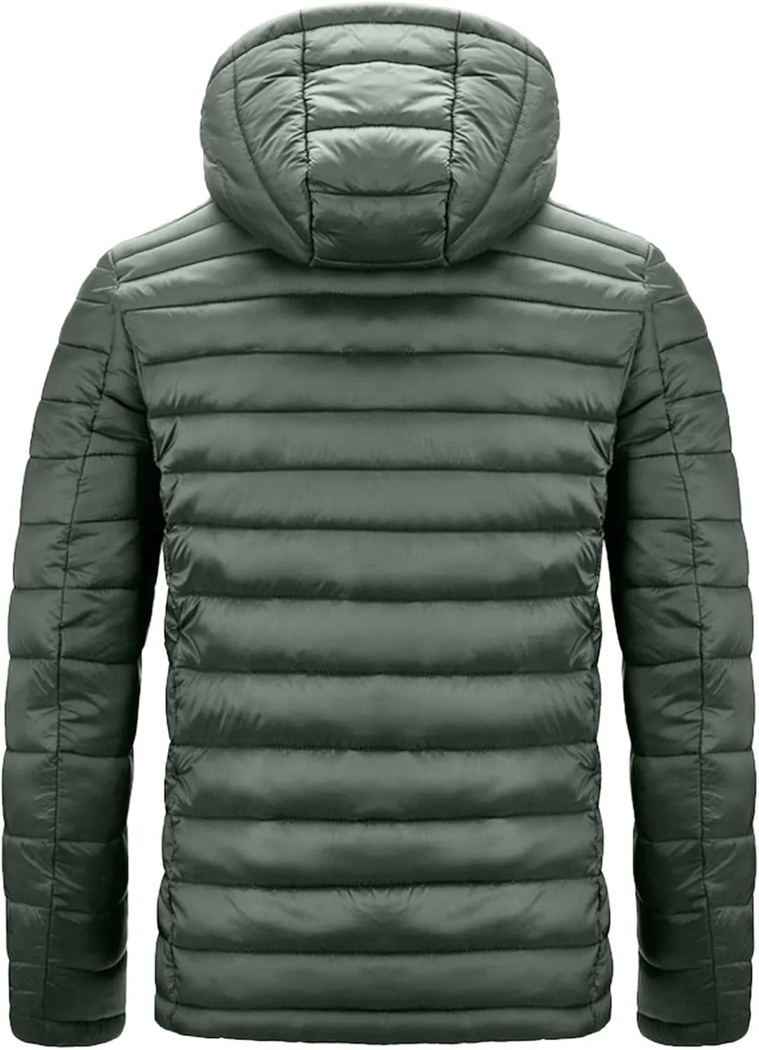 Men's Autumn And Winter Jacket Coats Leisure Plus Size Light Zip Pocket Cotton-padded Warm Soft Hooded Jacket Men Coats