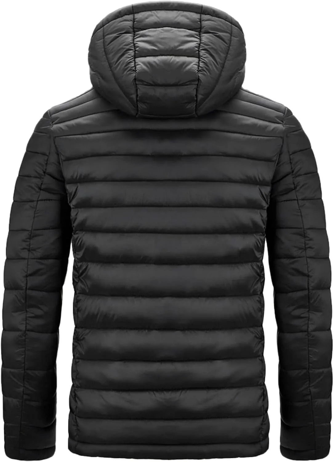 Men's Autumn And Winter Jacket Coats Leisure Plus Size Light Zip Pocket Cotton-padded Warm Soft Hooded Jacket Men Coats