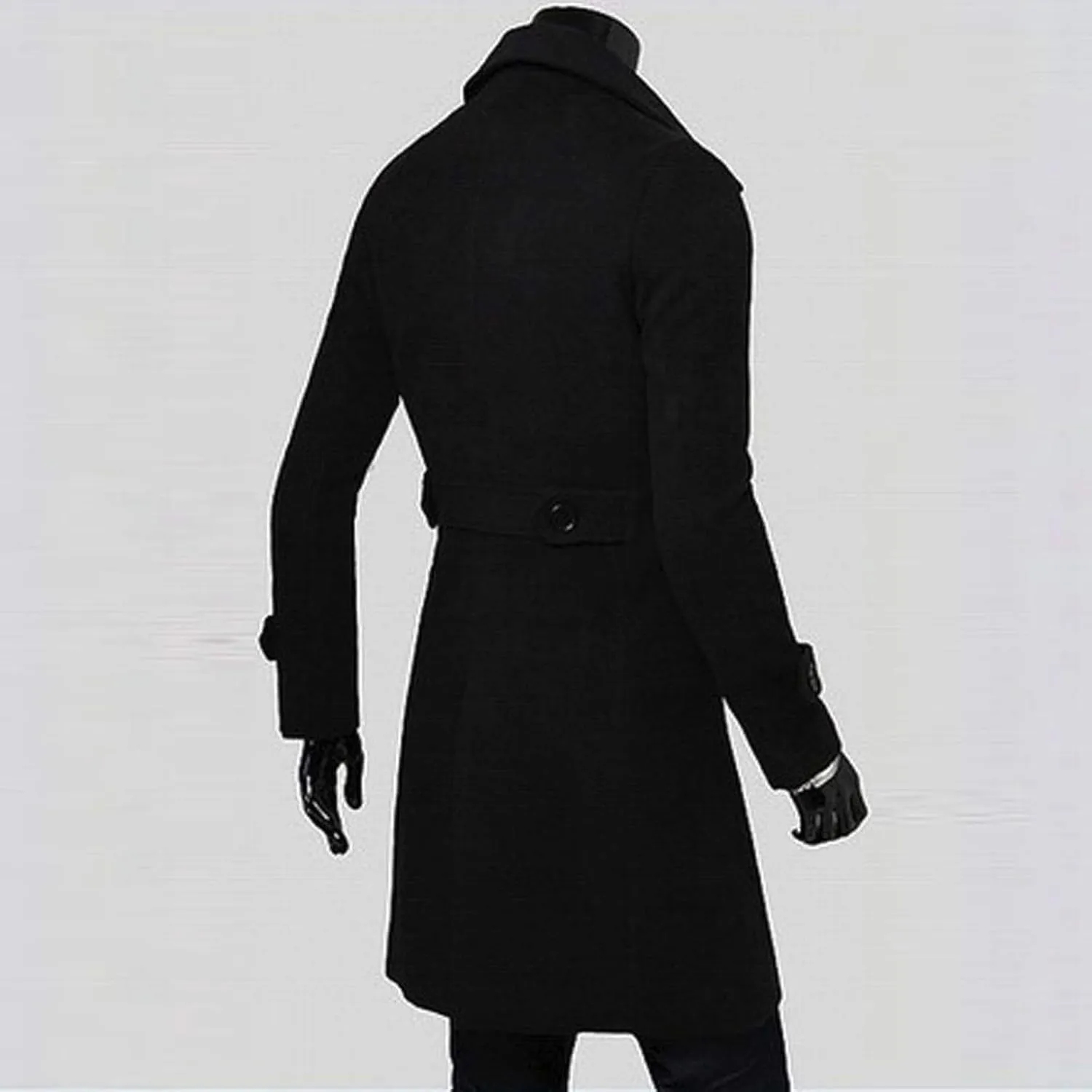 Mens Coat Winter Men Slim Stylish Trench Coat Double Breasted Long Jacket Coat Fashion Jackets