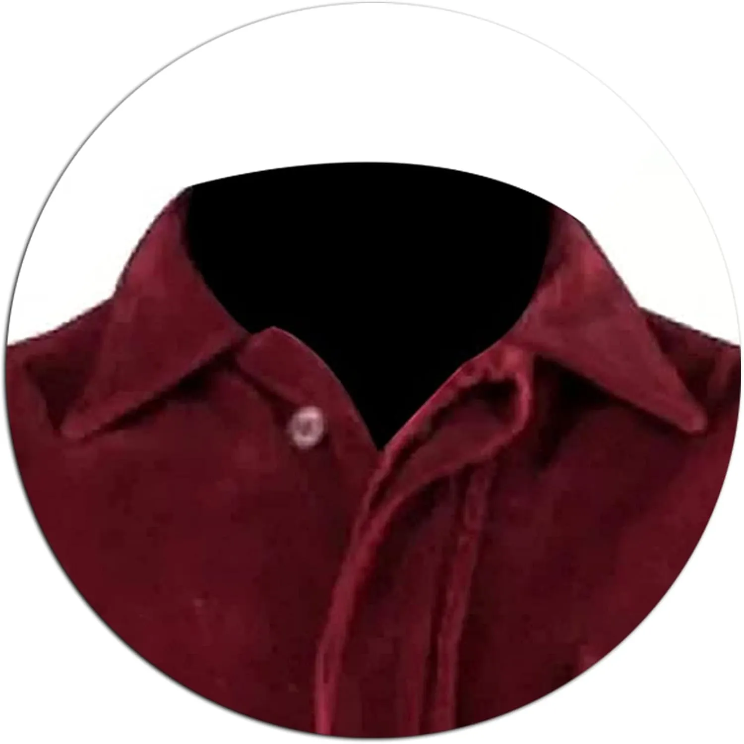 Men's Red Corduroy Jacket - Shirt Style Red Bomber Jacket - Corduroy Varsity Style Casual Outerwear Bomber
