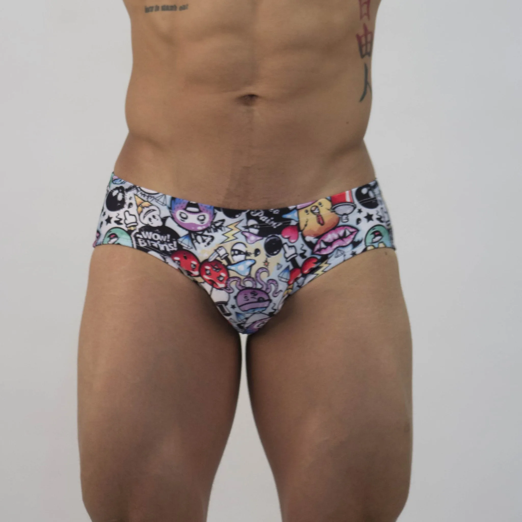 Men's Swim Brief - Cartoon