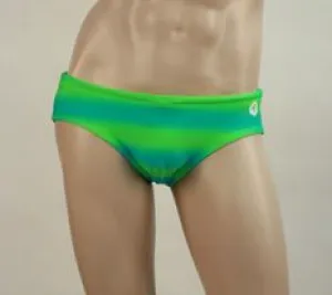 Men's Swim Brief - Green Ombre