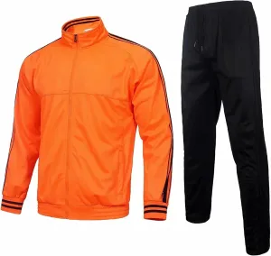 Men's Tracksuits 2 Piece Long Sleeve Athletic Full Zip Sweatsuits Jogging Suits Set