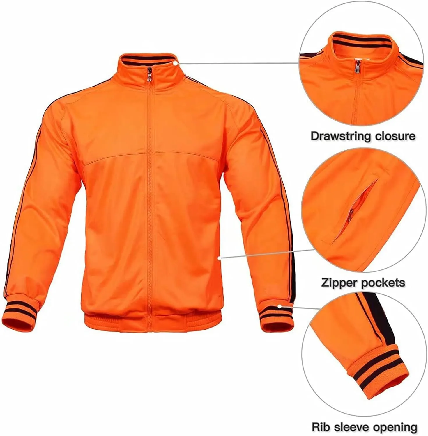 Men's Tracksuits 2 Piece Long Sleeve Athletic Full Zip Sweatsuits Jogging Suits Set
