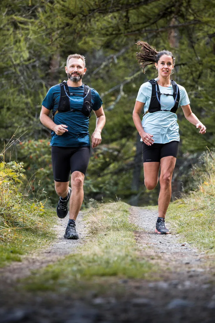 MEN'S TRAIL RUNNING TIGHTS EMBOSS - BLACK/BRONZE