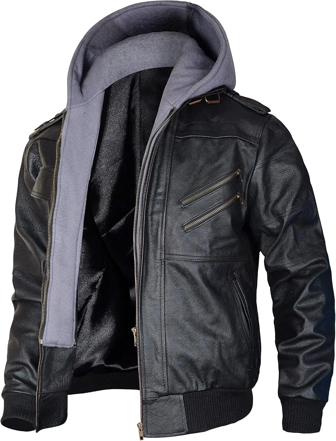 Mens Vintage Motorcycle Retro Biker Style Fashion Leather Outerwear Jacket Collection