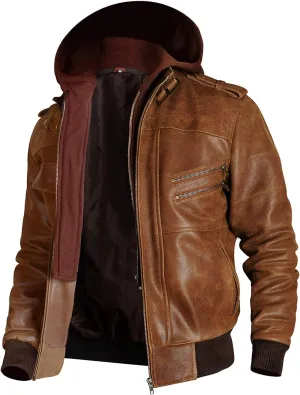 Mens Vintage Motorcycle Retro Biker Style Fashion Leather Outerwear Jacket Collection