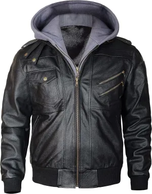 Mens Vintage Motorcycle Retro Biker Style Fashion Leather Outerwear Jacket Collection