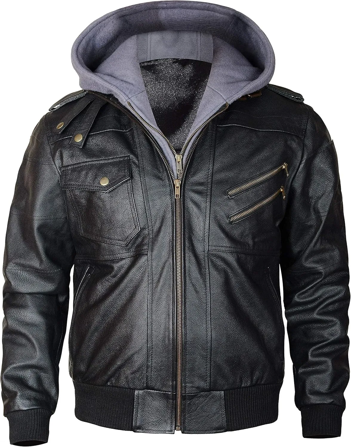 Mens Vintage Motorcycle Retro Biker Style Fashion Leather Outerwear Jacket Collection