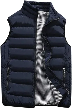 Mens Winter Coats Men Autumn Coat Padded Cotton Vest Warm Hooded Thick Vest Tops Jacket Jackets