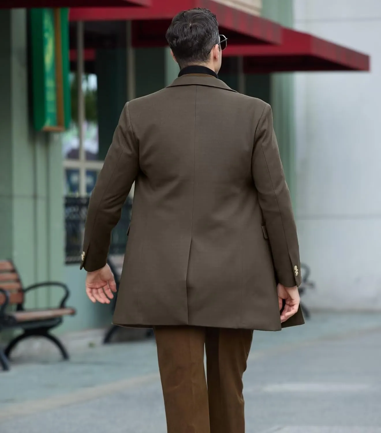 Mens Winter Jacket Trench Coats for Men Long Jackets Warm Peacoat Men's Double Breasted Overcoat