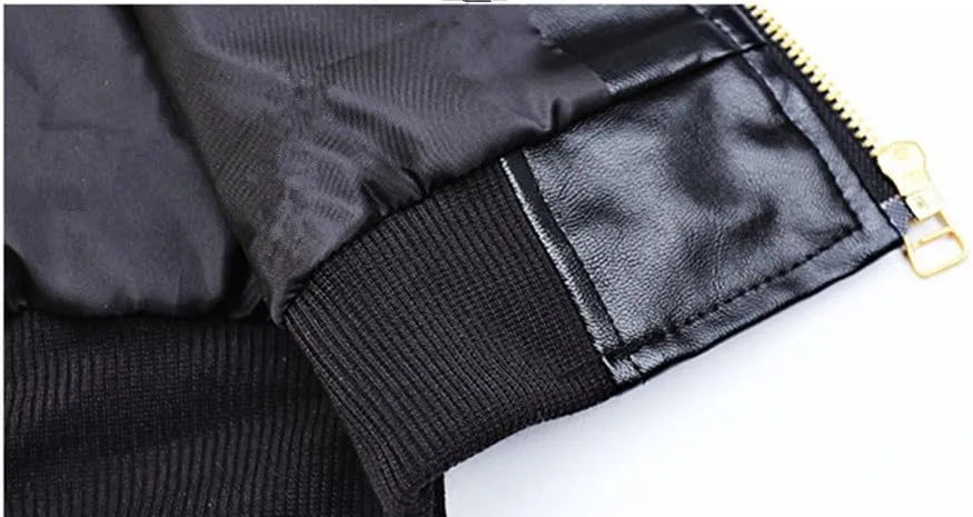 Monvecle Children's Collar Motorcycle Faux Leather Coat Boys Jacket