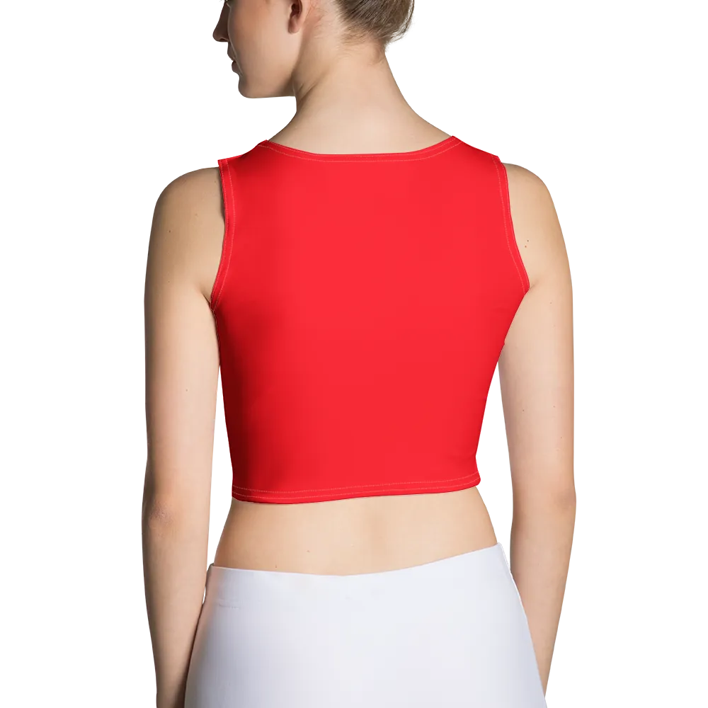 Neon Red Crop Top