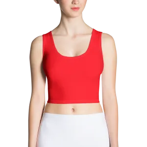 Neon Red Crop Top