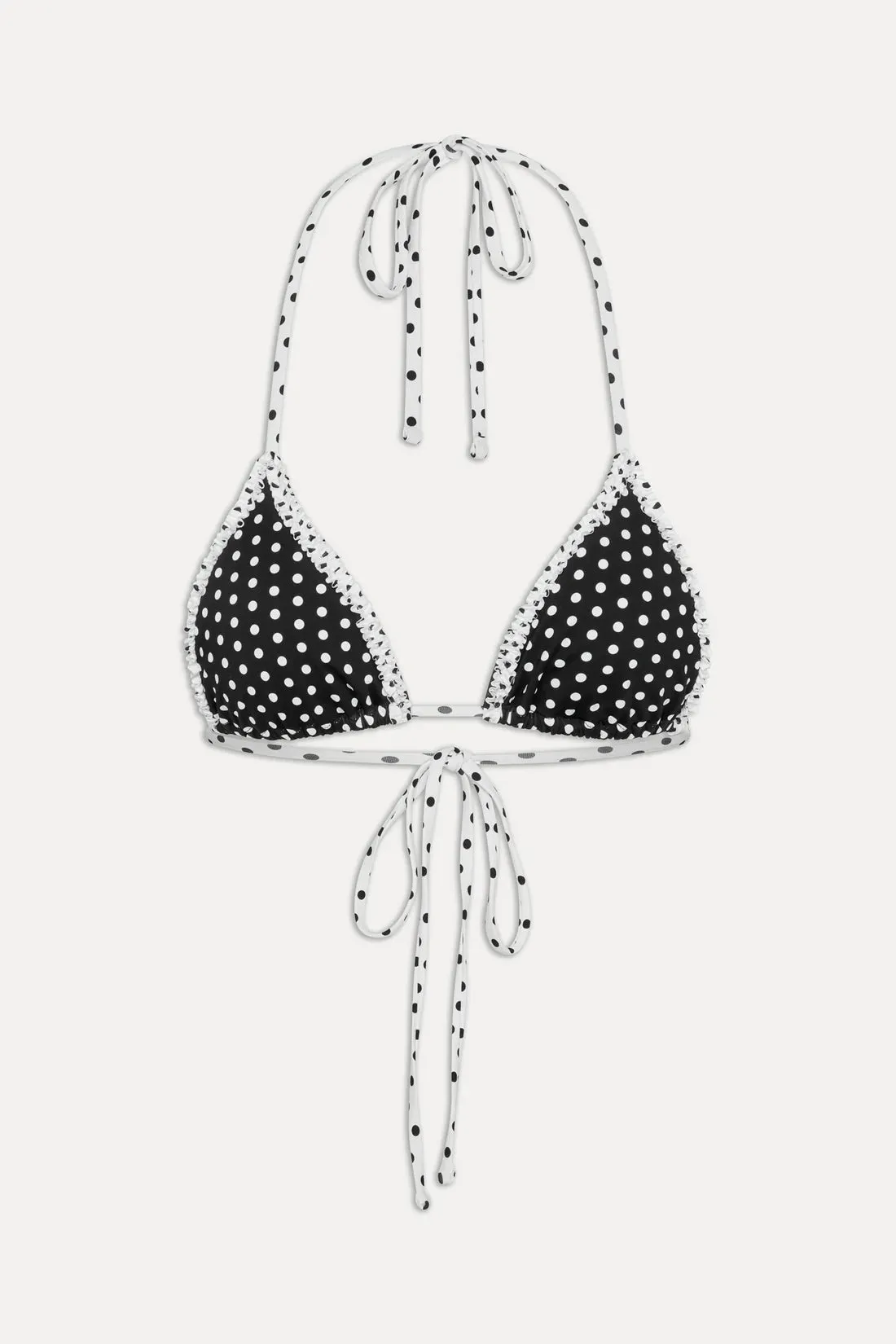 Nick Ruffle Top -Polka Dot
