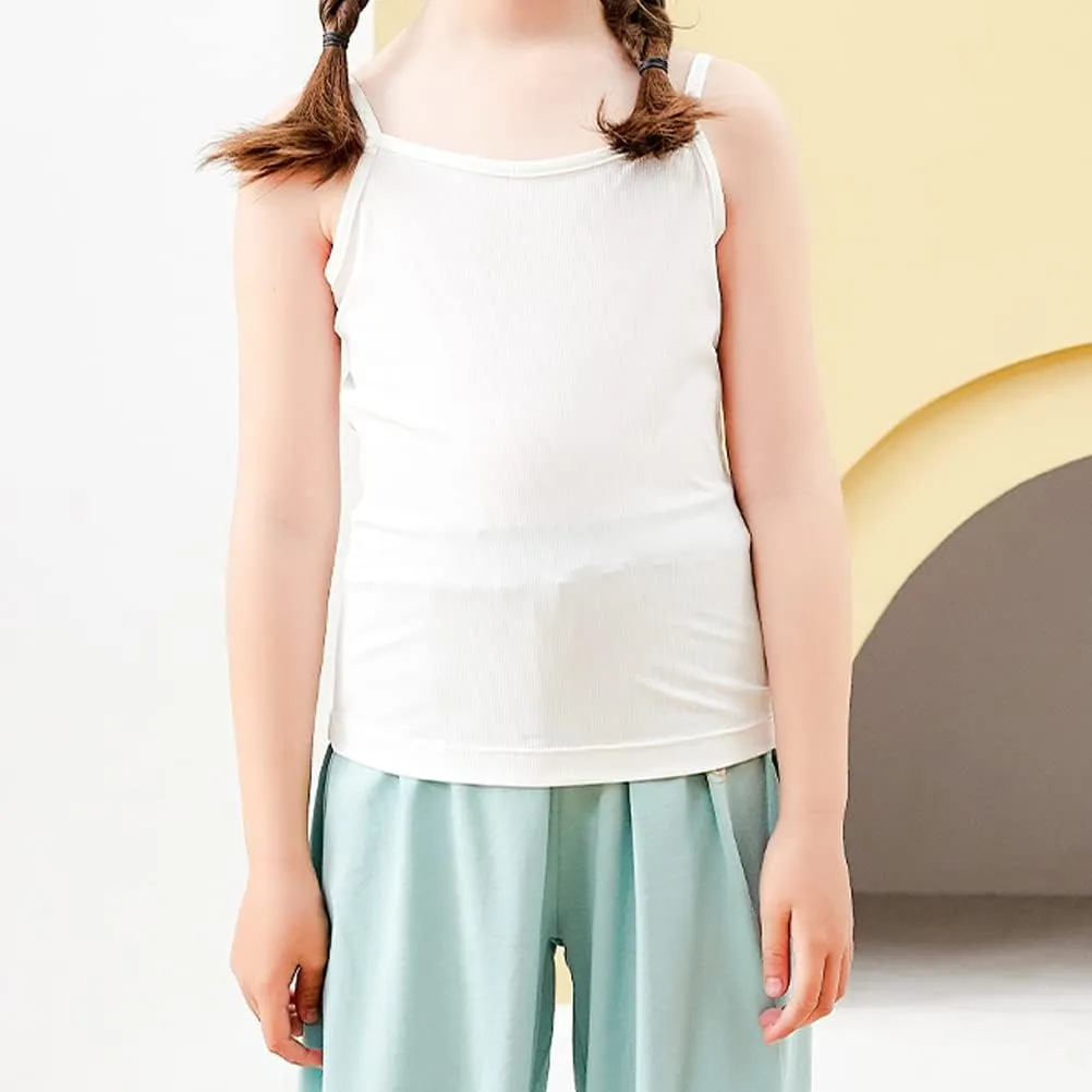 Nightaste Toddler Girl's Soft Cotton Camisoles Undershirt Little Kids Pack of 4pcs Tank Tops with Cute Prints Fits 2-9 Years