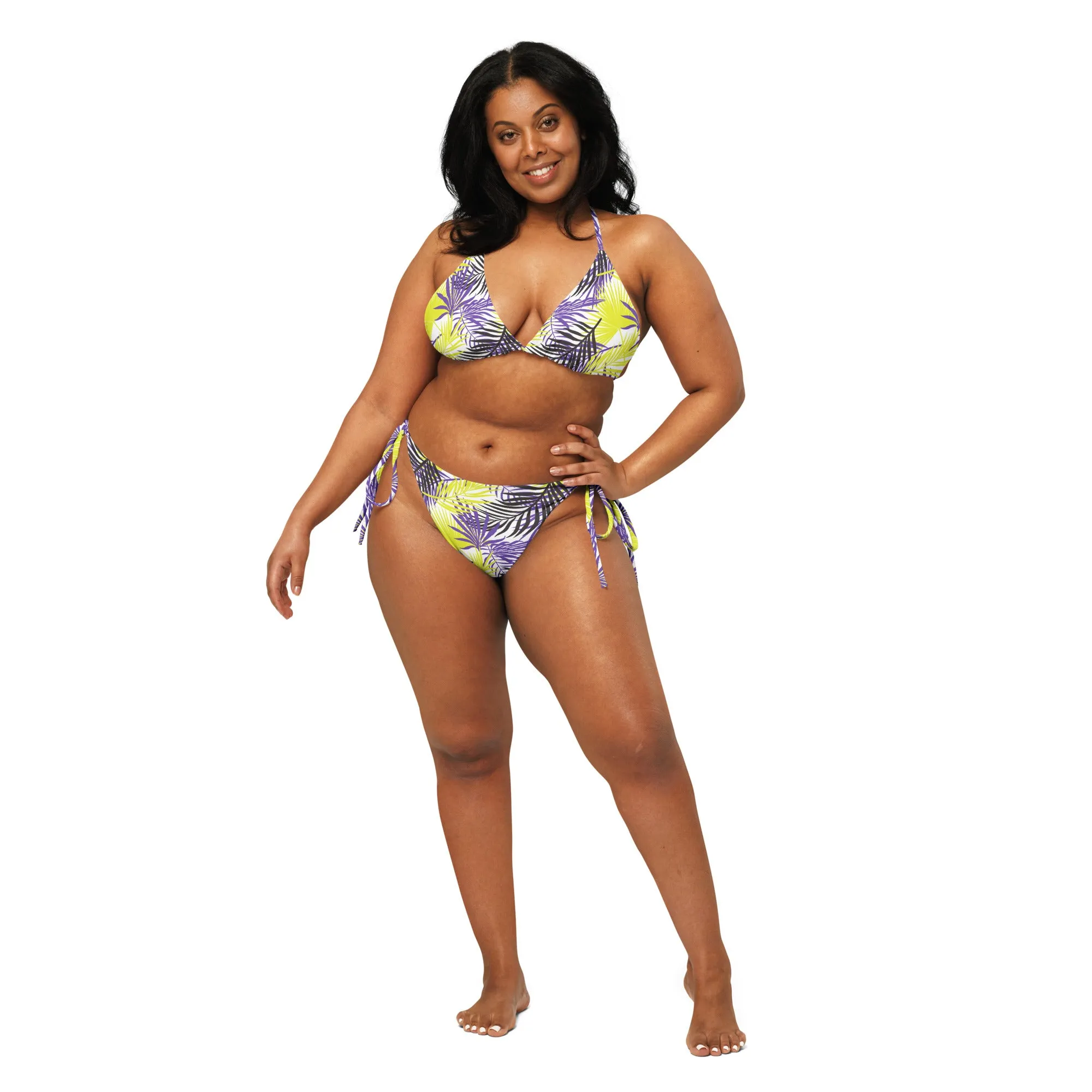 Non-Binary Palm String Bikini Top