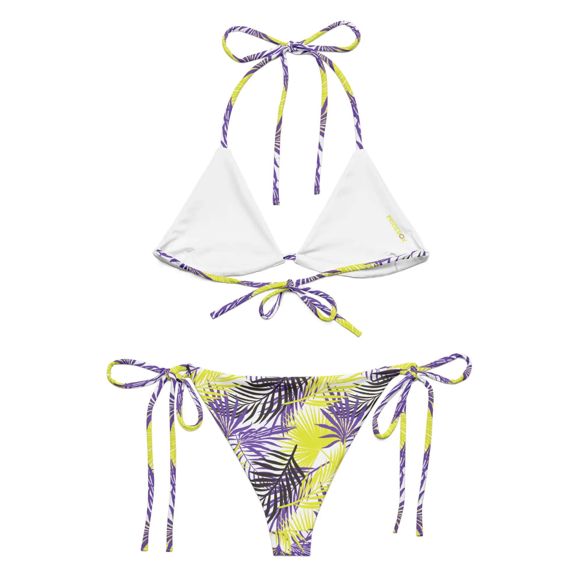 Non-Binary Palm String Bikini Top