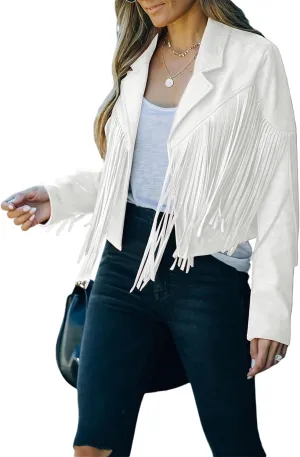 NUFIWI Women Faux Leather PU Jackets Turndown Collar Oversized Blazer Coats Motor Bike Loose Fit Pockets Outwear Fall Winter