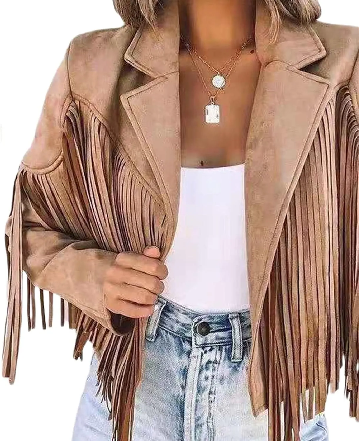 NUFIWI Women Faux Leather PU Jackets Turndown Collar Oversized Blazer Coats Motor Bike Loose Fit Pockets Outwear Fall Winter