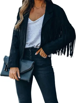 NUFIWI Women Faux Leather PU Jackets Turndown Collar Oversized Blazer Coats Motor Bike Loose Fit Pockets Outwear Fall Winter