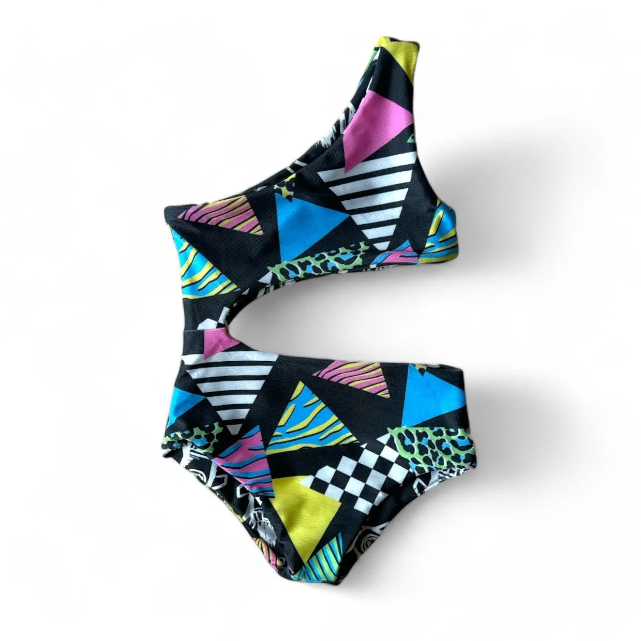 One Shoulder Reversible Swimsuit - Rad Rockets