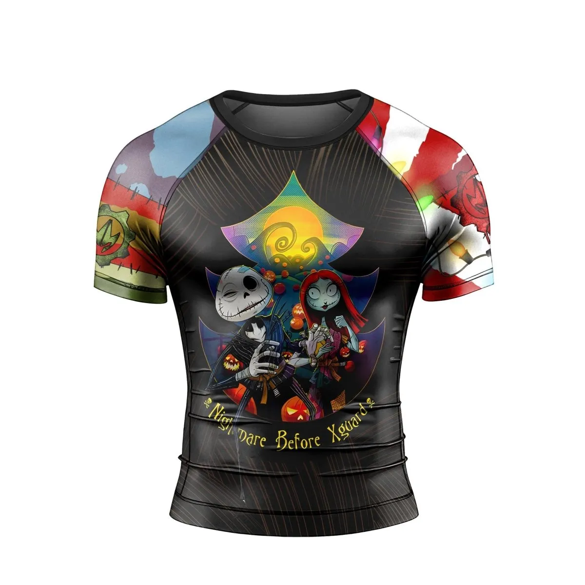Oogie Boogie Christmas Short Sleeve Rash Guard