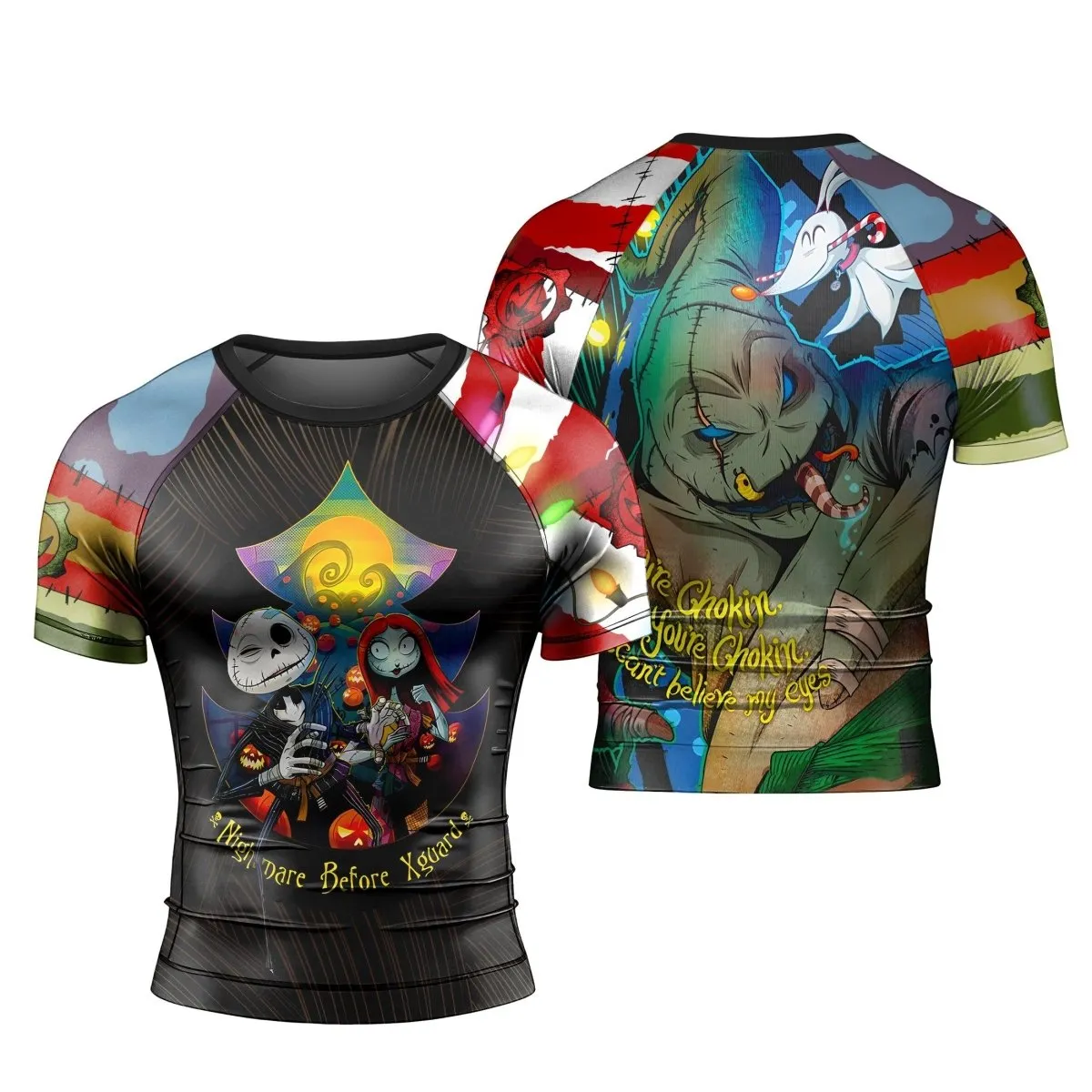 Oogie Boogie Christmas Short Sleeve Rash Guard