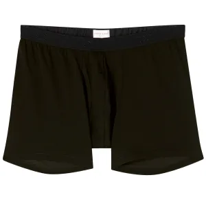 Pima Cotton Boxer Briefs, Black