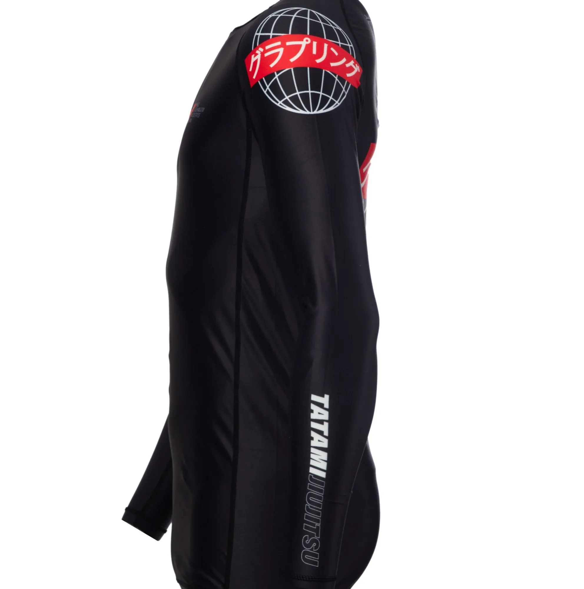 Rash Guard - Tatami Fightwear -  'Global' - Langrmet - Sort
