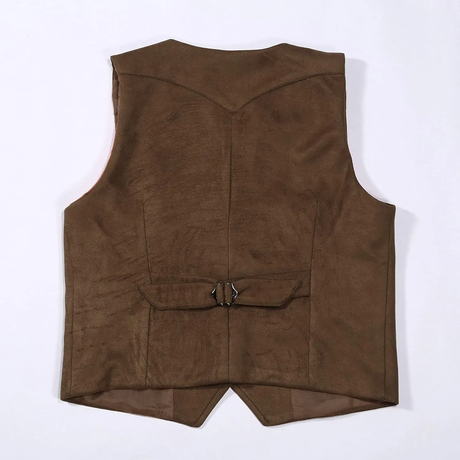 Retro Boys Cowboy Vest Suede Leather Costume Style Western Vest Vintage Waistcoat Outdoor Beer Festivals