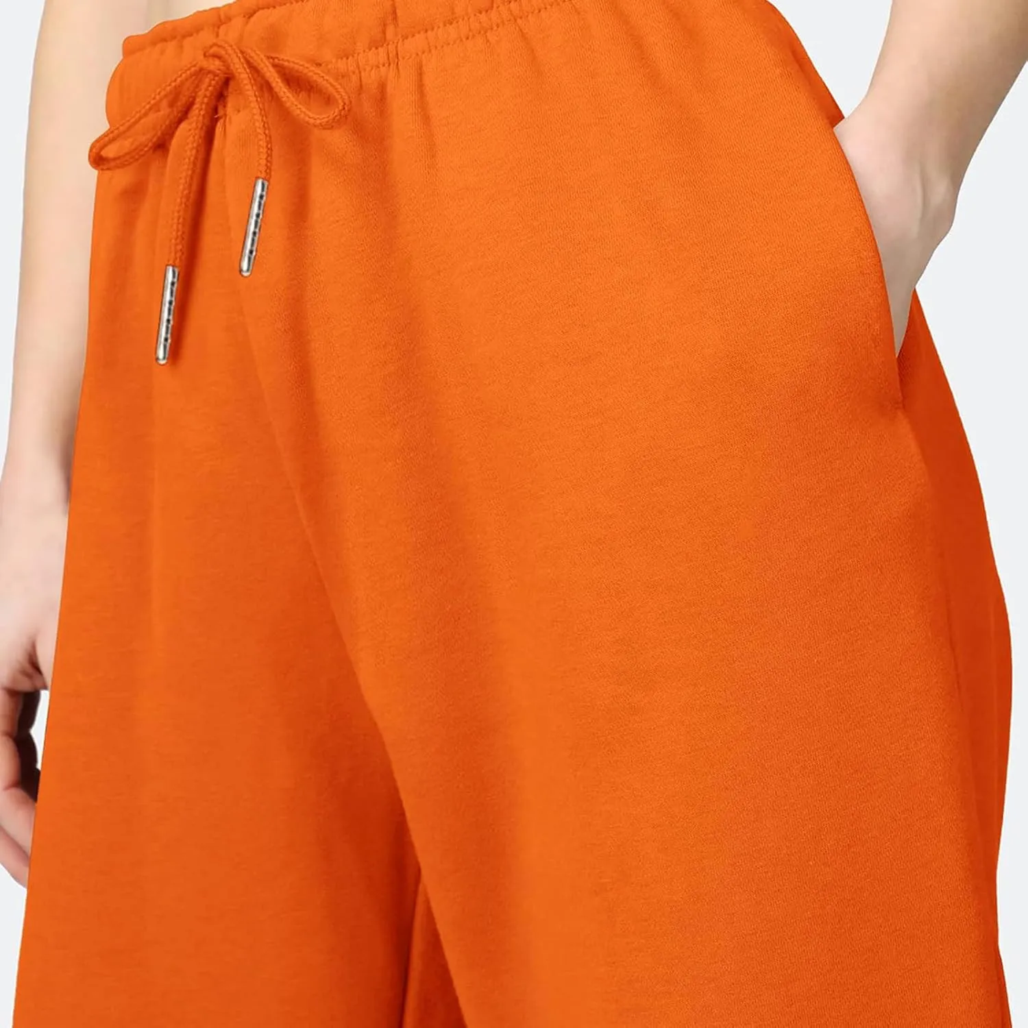 RUEWEY Women's Baggy Sweatpants Solid Color Drawstring High Waist Wide Leg Trousers Athletic Joggers Lounge Pants