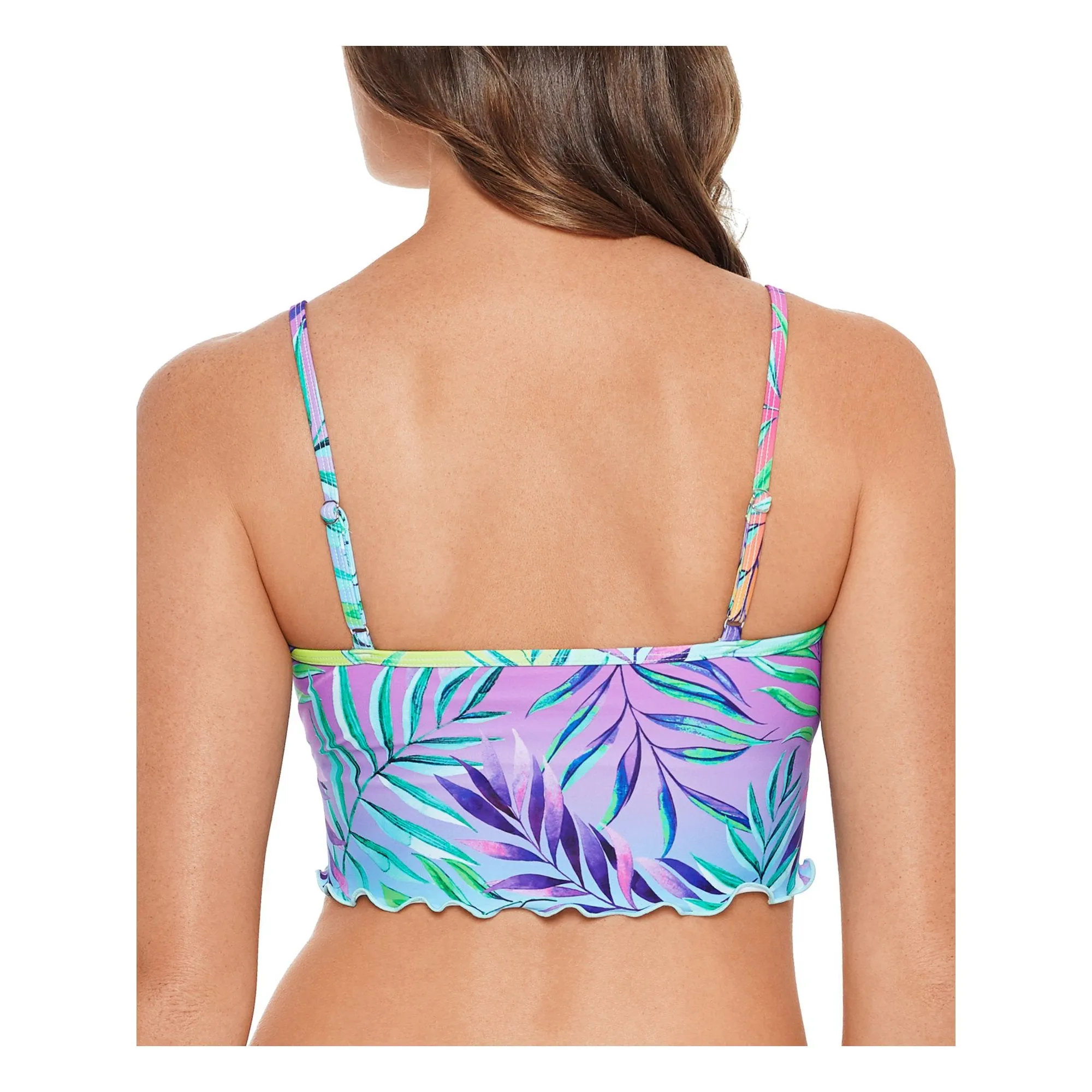 Salt   Cove Printed Underwire Bikini Swim Top