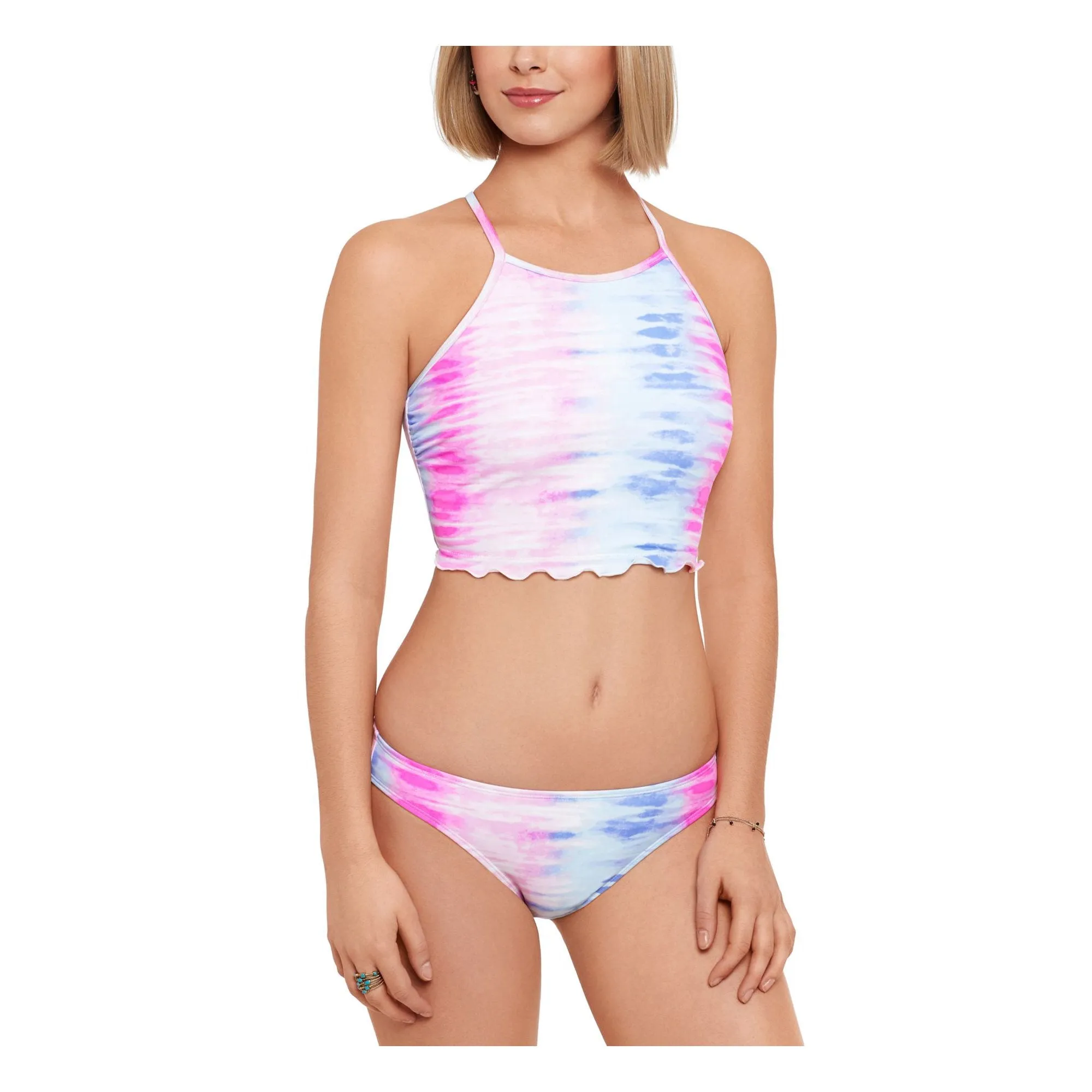SALT   COVE Tie Dye Stretch Lined Full Coverage Day Dreamer Hipster, Medium