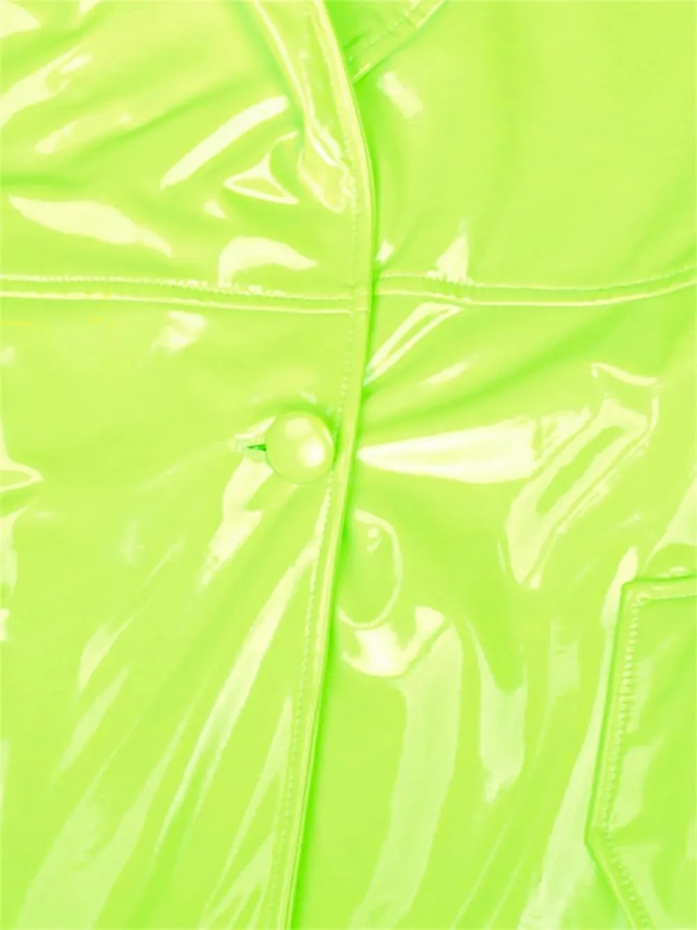 Shiny PVC Leather Long Oversized Trench Coat for Women Single Breasted Sashes Runway Overcoats