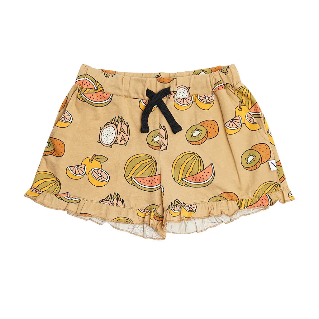 Shorts Ruffled Summer Fruit