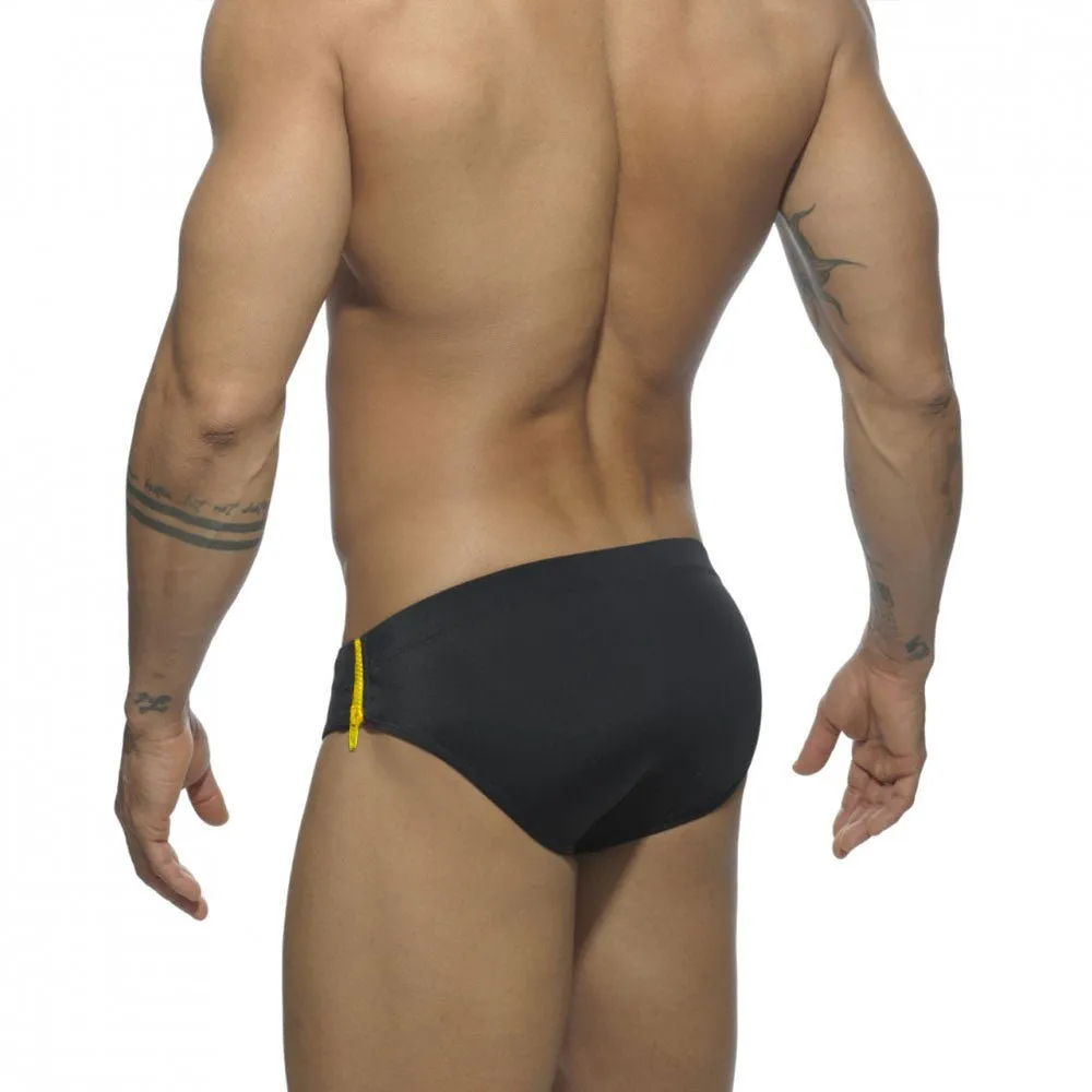 Side Zipper Swim Briefs