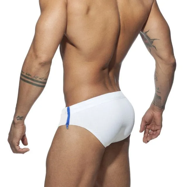 Side Zipper Swim Briefs