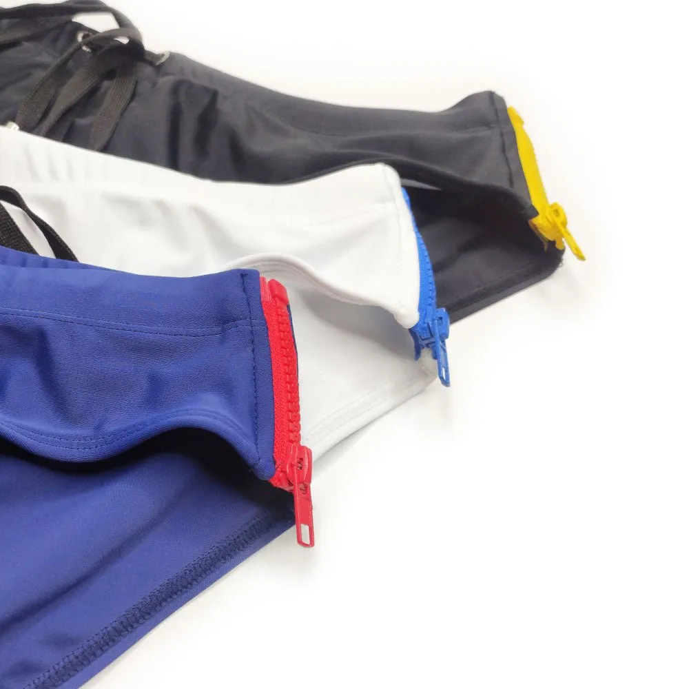 Side Zipper Swim Briefs