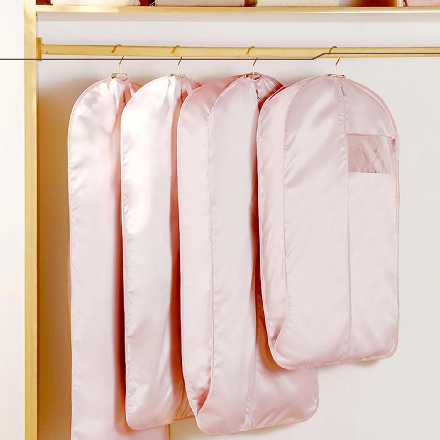 Space Saving Hanging Garment Bag with Self Compression Zipper, 2025 New Creative Closet Clothes Storage Bags, Household Hanging Clothes Dust Cover for Coats,Down,Jackets,Suits (Blue, X-Large)