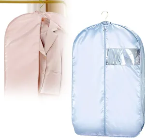 Space Saving Hanging Garment Bag with Self Compression Zipper, 2025 New Creative Closet Clothes Storage Bags, Household Hanging Clothes Dust Cover for Coats,Down,Jackets,Suits (Blue, X-Large)