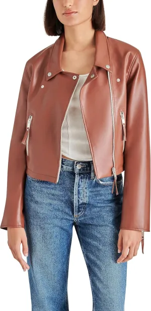 Steve Madden Apparel Women's VINKA Jacket, Cognac