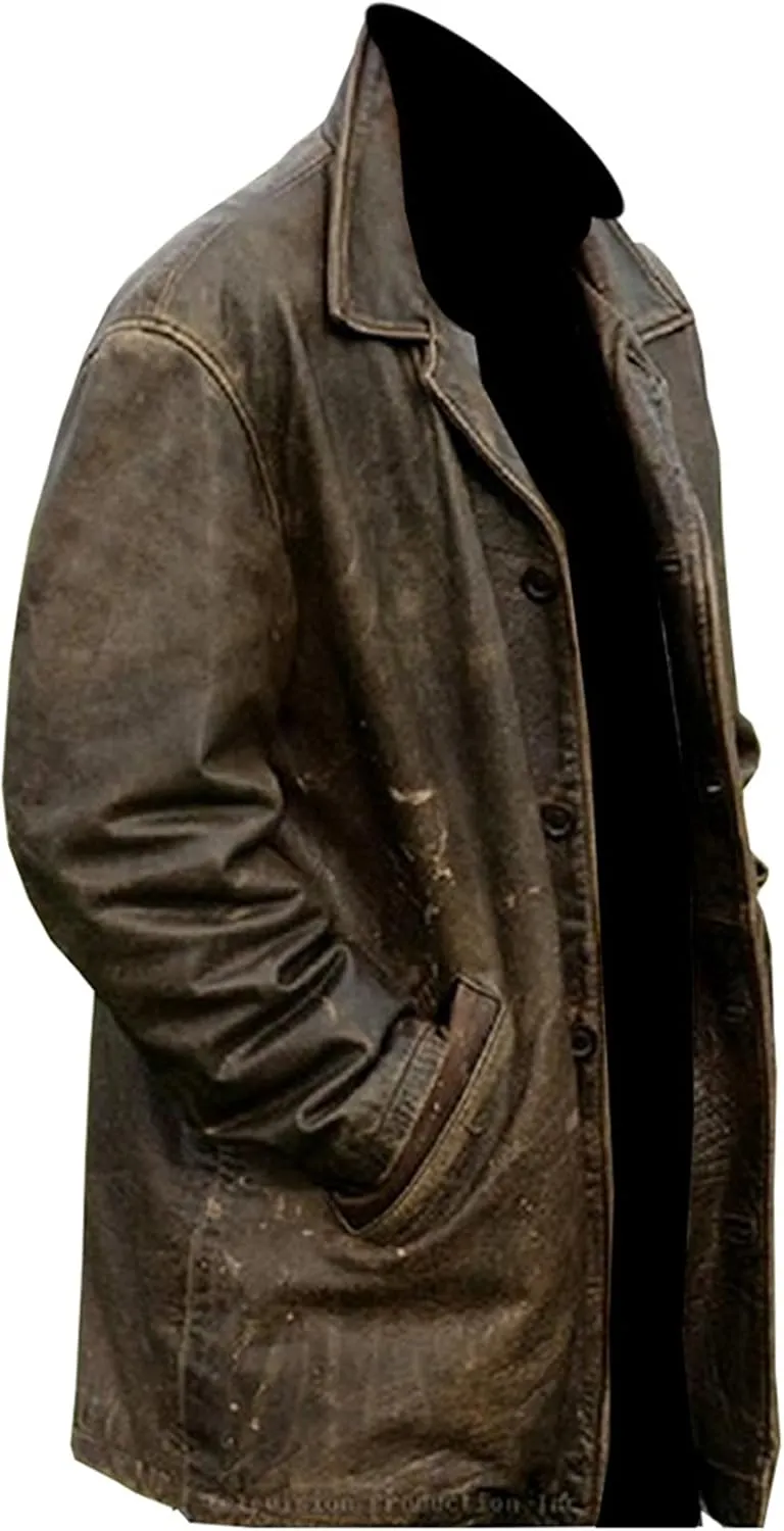 Supernatural Distressed Leather Brown Coat/Jacket