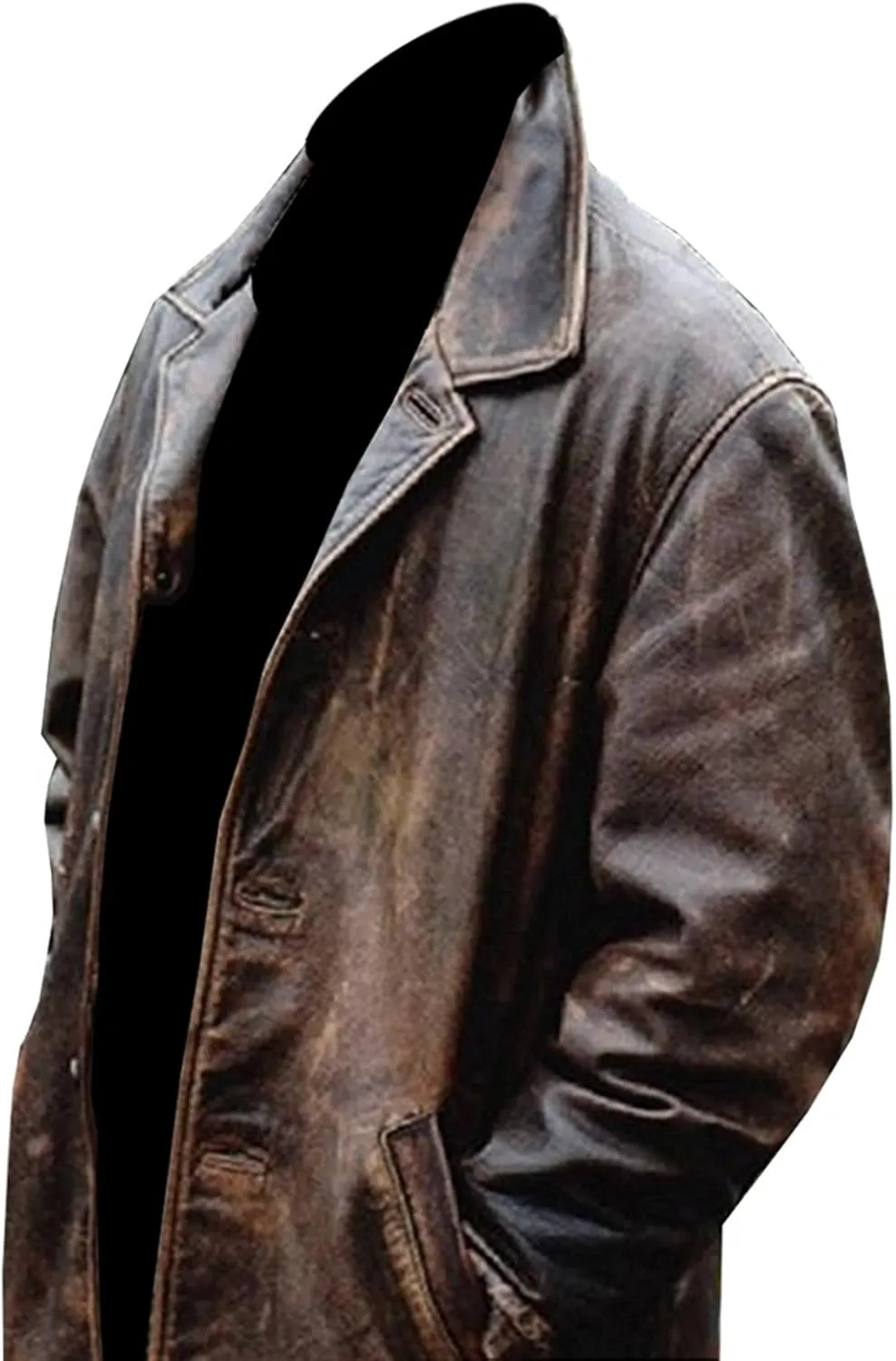 Supernatural Distressed Leather Brown Coat/Jacket