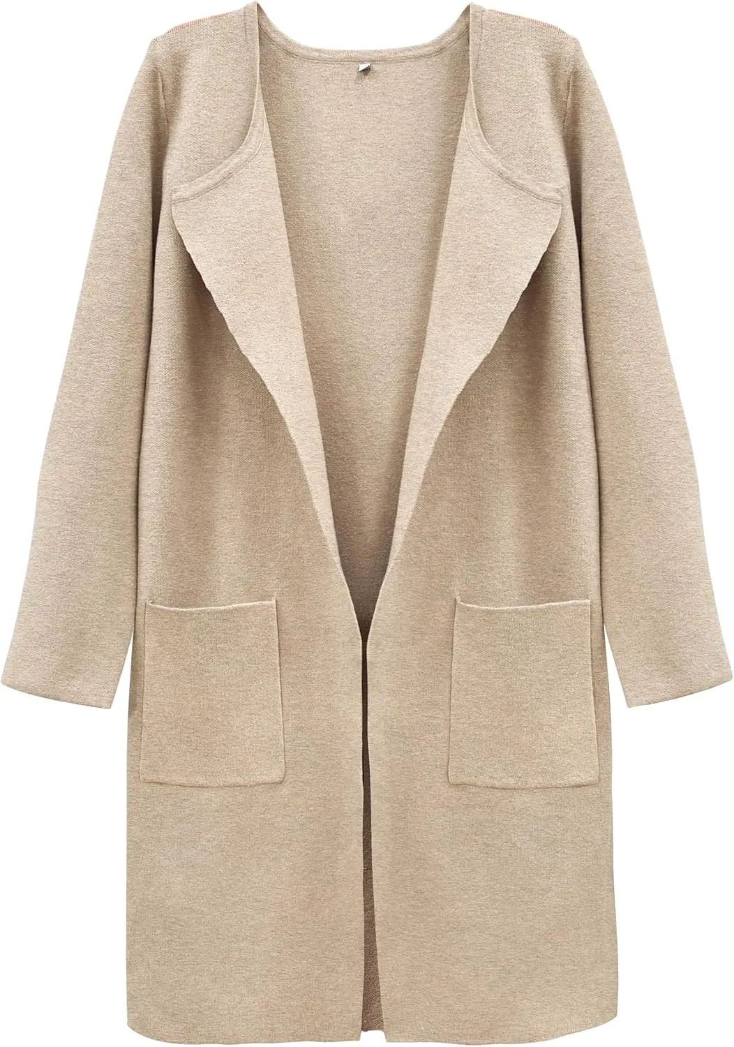SuperPrity Cardigan Sweaters for Women Fall Fashion 2024 Casual Open Front Knit Long Coatigan Jackets Coat Trendy Outerwear