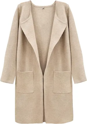 SuperPrity Cardigan Sweaters for Women Fall Fashion 2024 Casual Open Front Knit Long Coatigan Jackets Coat Trendy Outerwear